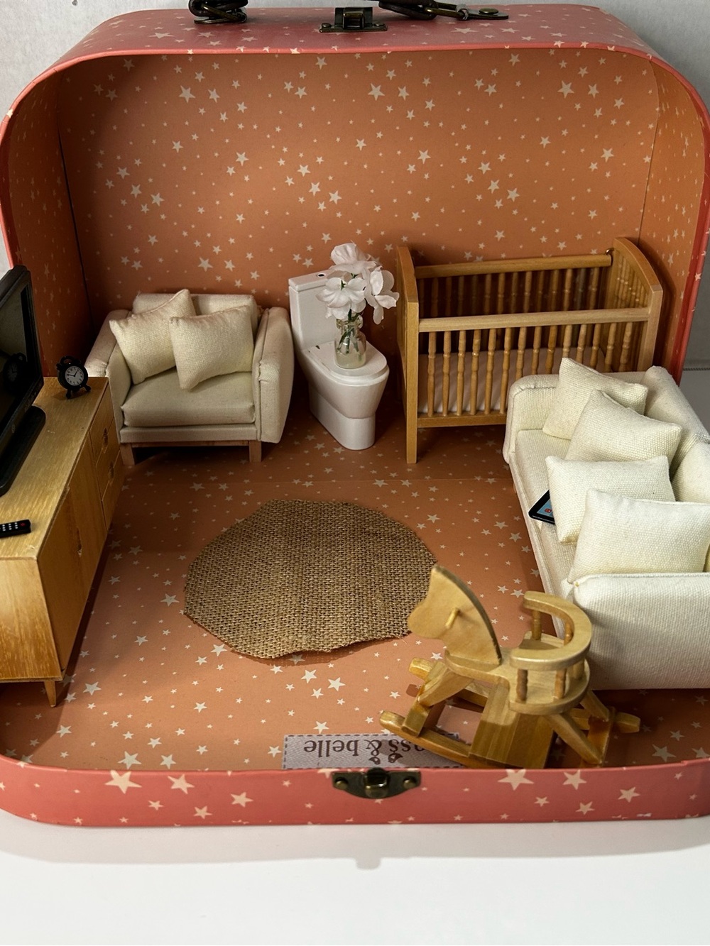 Dollhouse Furniture 1:12 Scale In Suitcase Bundle